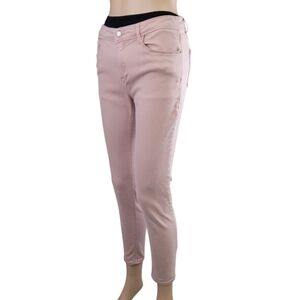 Kensie jeans Womens Effortless Ankle Mid Rise Pink Denim Size 8